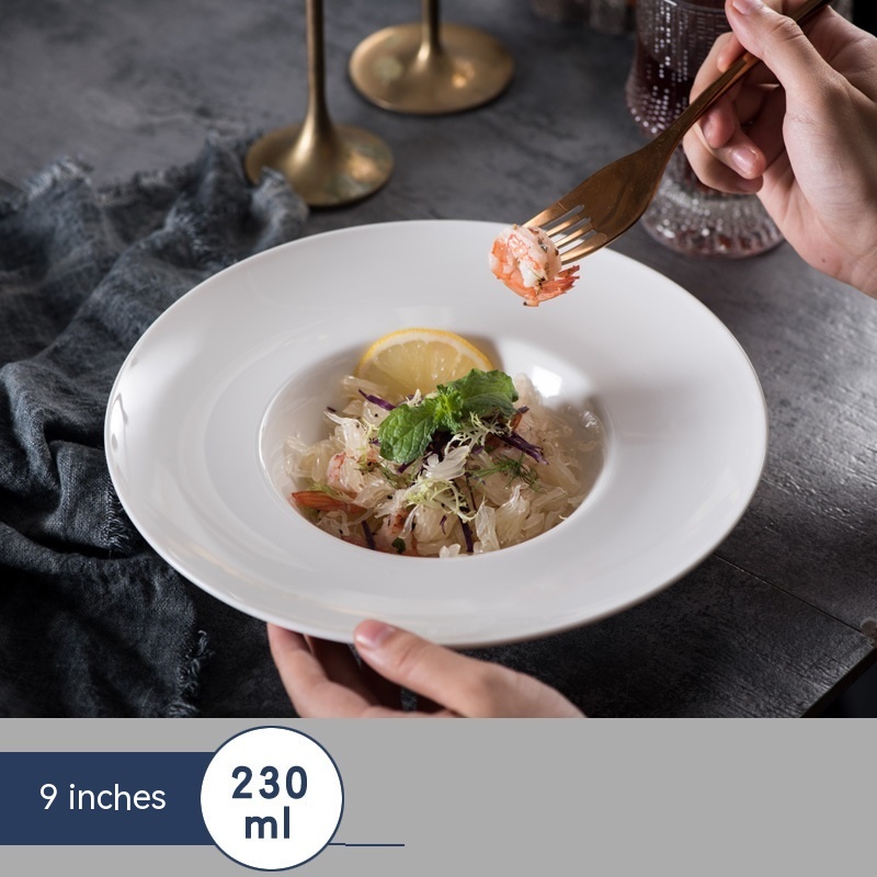 Western Soup Plate Hotel Round Ceramic Tableware - Image 6
