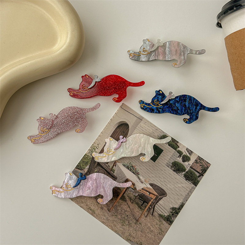 Japanese Style Sweet And Cute Barrettes Kitten Duckbilled Headdress