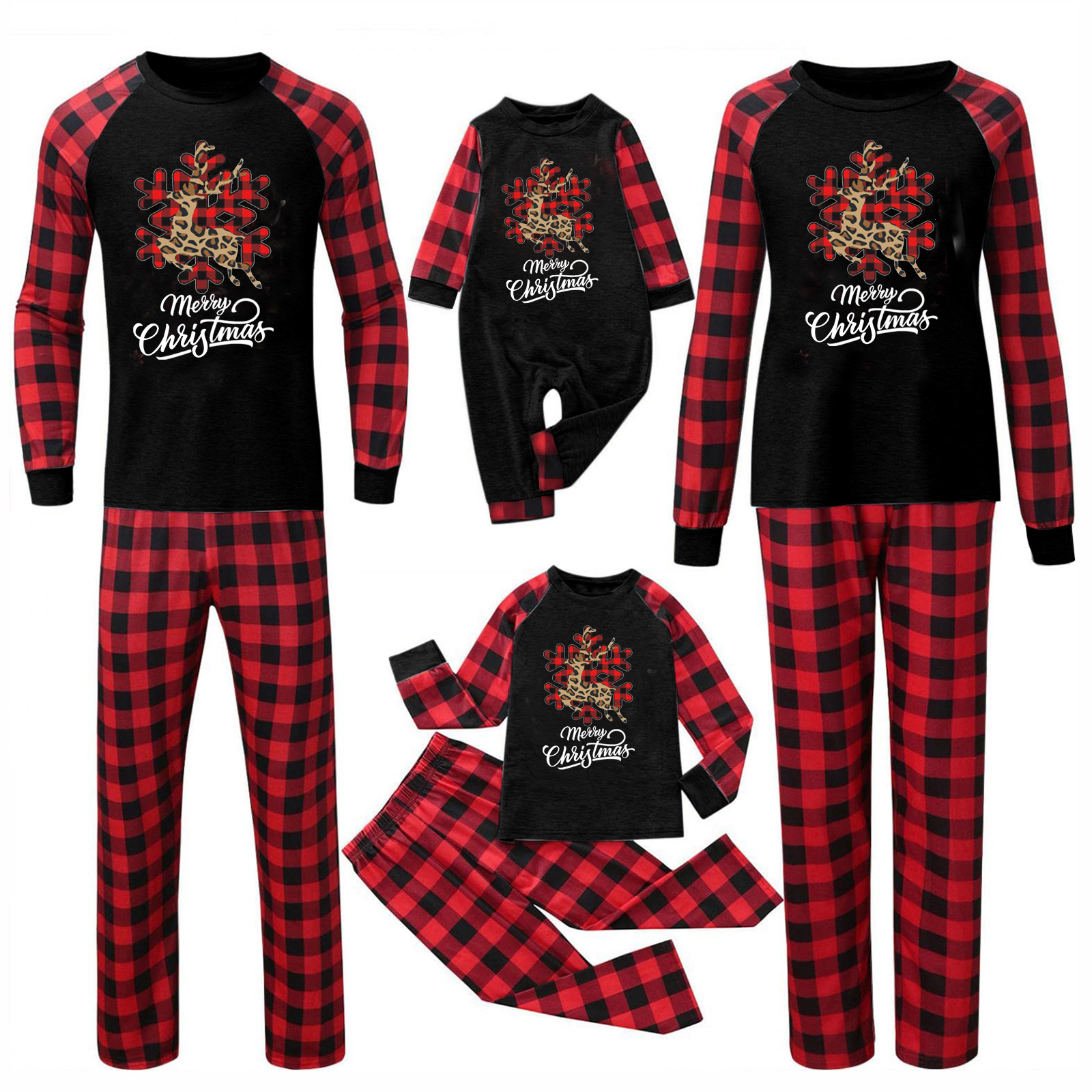 Title 8, Christmas Parent-Child Homewear Clothes Pajamas...