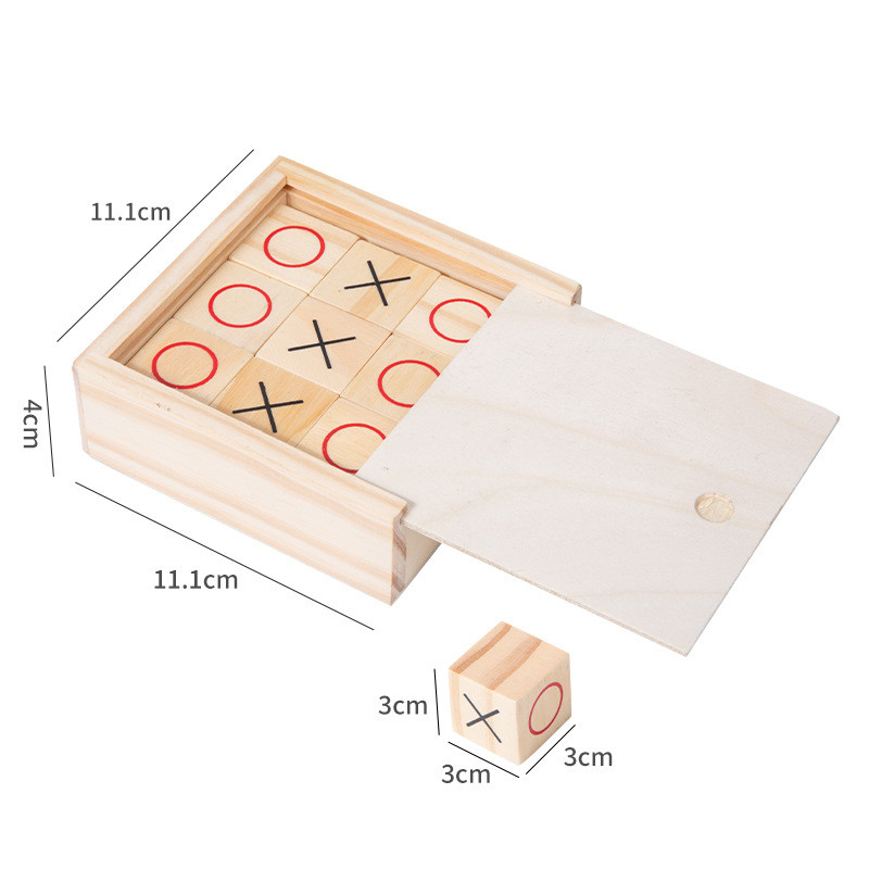 Title 6, Juguete de madera XO Tictactoe, entrenamiento d...