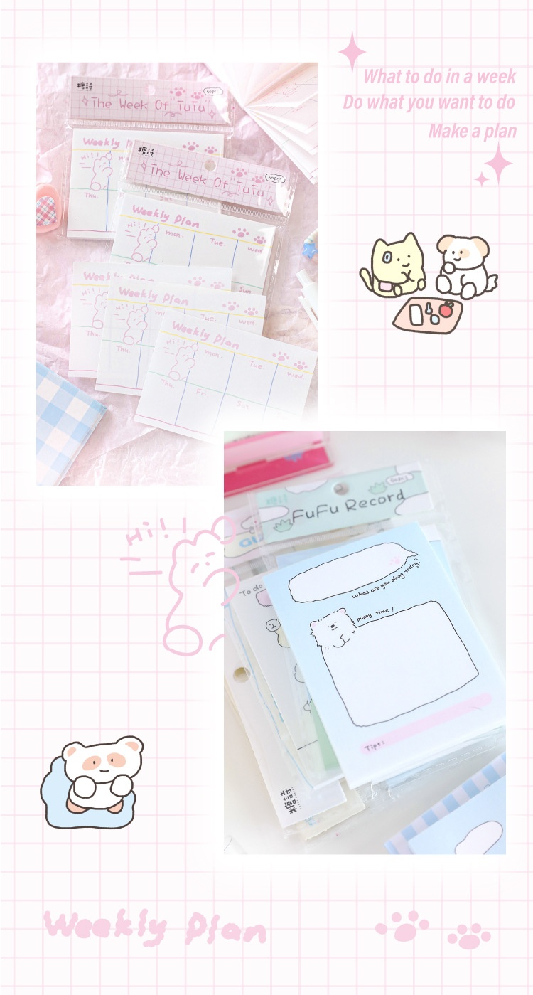 Cute Cartoon Hand Account Collage Message-leaving Sticky Note
