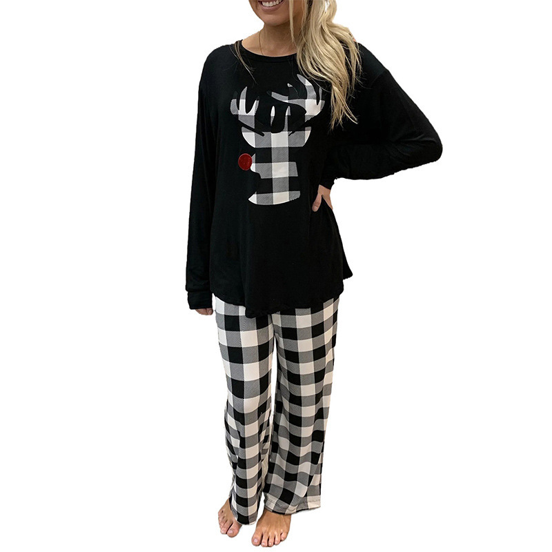 Christmas Elements Printed Homewear Women's 2-piece Set - Image 9