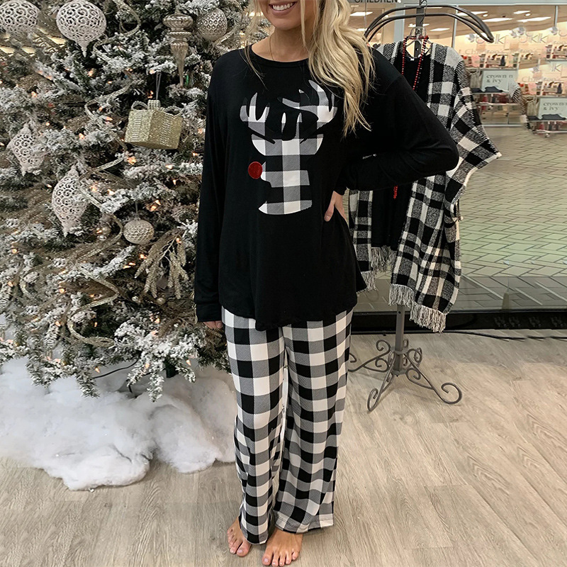 Christmas Elements Printed Homewear Women's 2-piece Set - Image 11