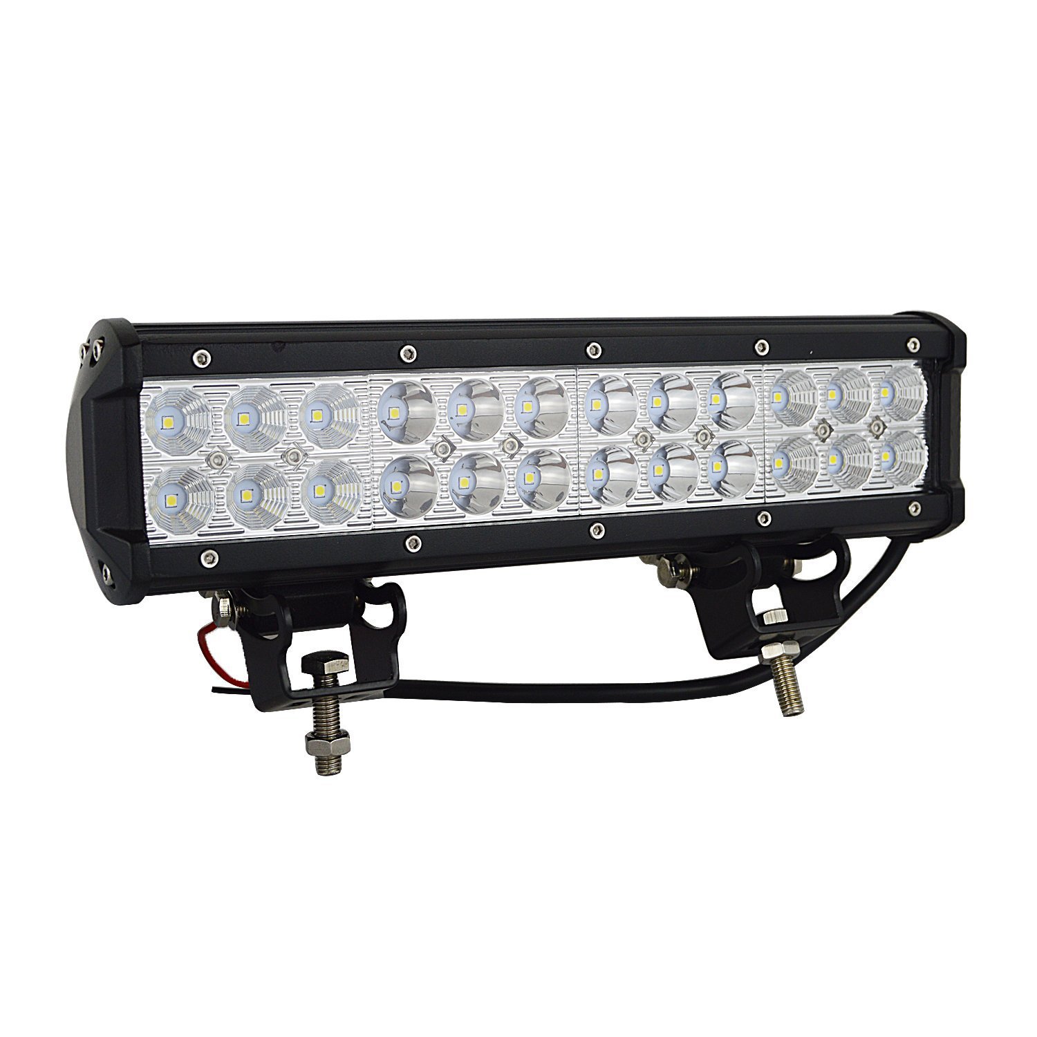 Car Light Roof Off-road Vehicle Grille 72W Double Row Super Bright 6