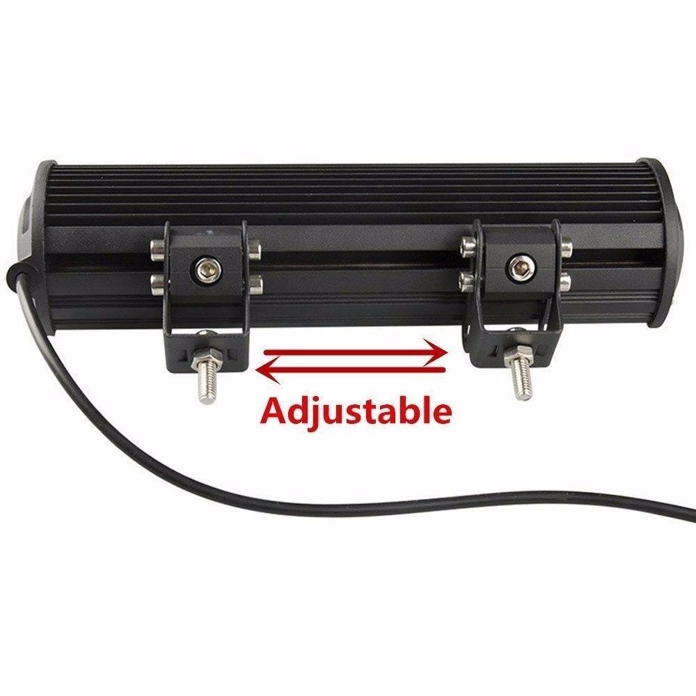 Car Light Roof Off-road Vehicle Grille 72W Double Row Super Bright 8