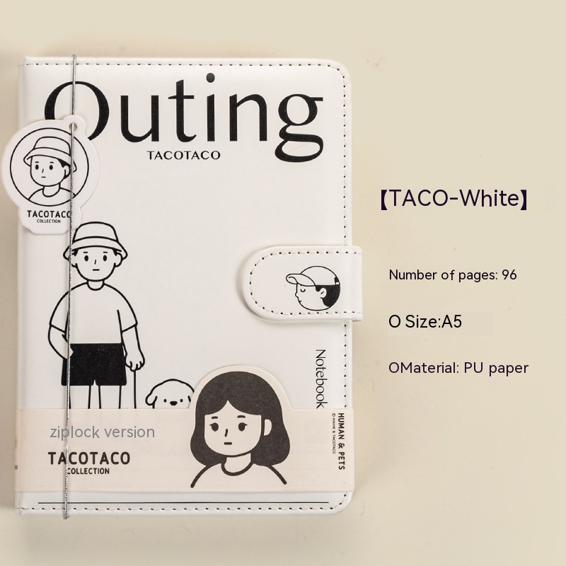 Magnetic Snap Illustration Horizontal Grid Color Notebook Notes