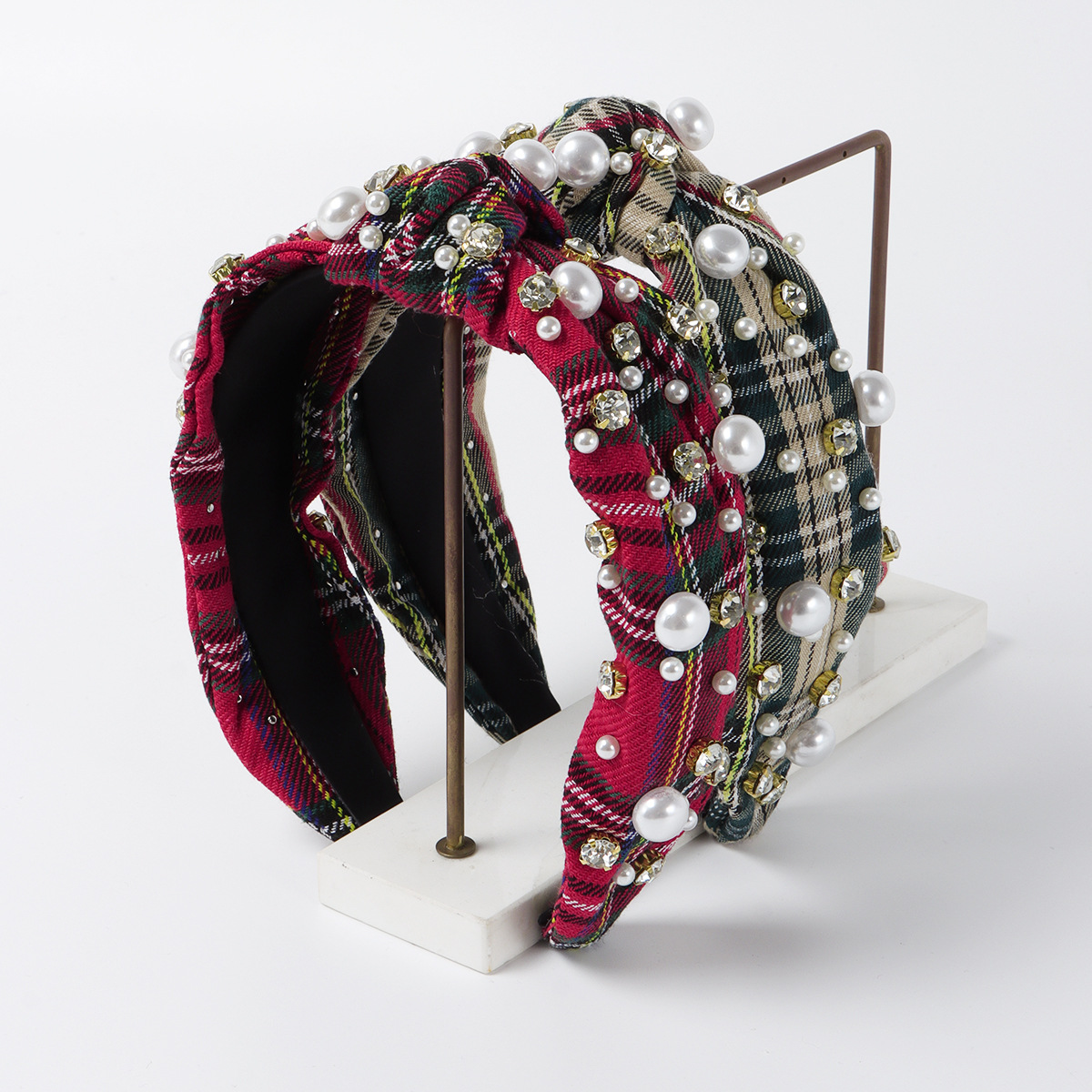 Title 3, Classic Plaid Fabric Knotted Hair Hoop