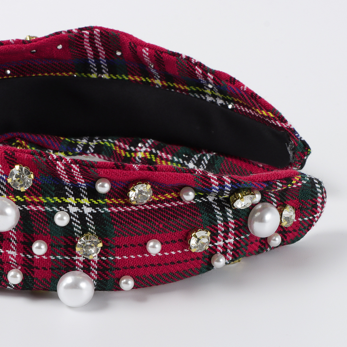 Title 4, Classic Plaid Fabric Knotted Hair Hoop