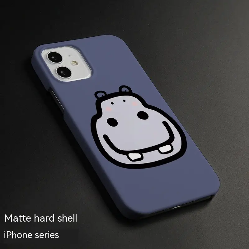 Cute Hippo Cute Feilin Shell Phone Case Glossy Hard Shell