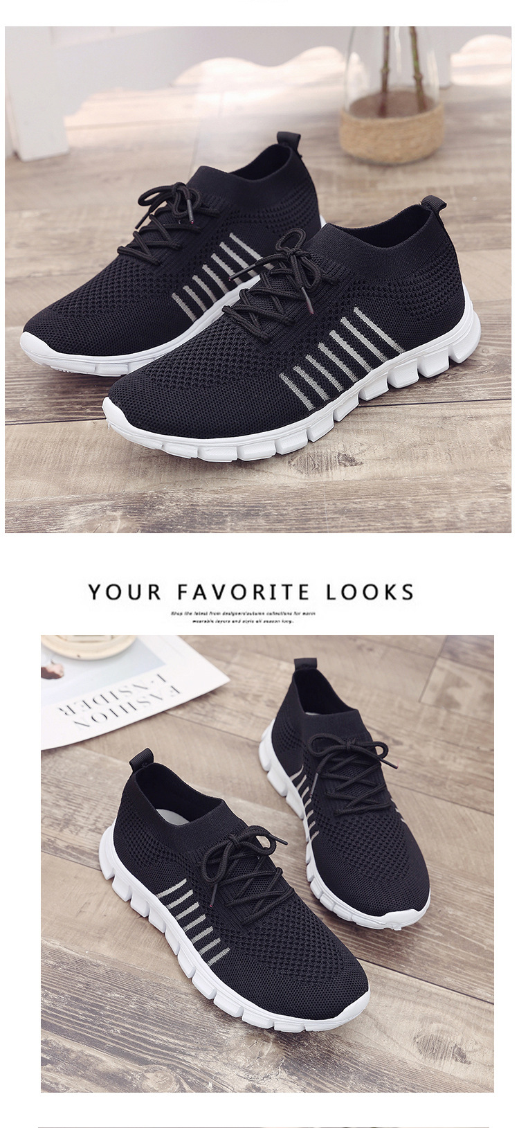 Title 5, Breathable flying woven mesh shoes for superior...