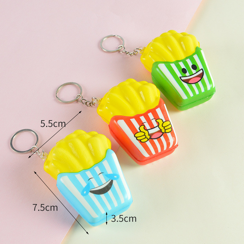 Title 1, Popcorn Keyring Decompression Toy for stress re...