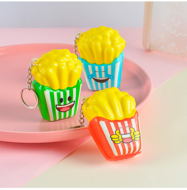 Title 2, Popcorn Keyring Decompression Toy for stress re...