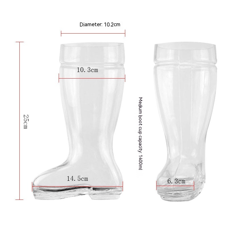 Title 2, 750ml1400ml2450ml Creative Boots Beer Steins