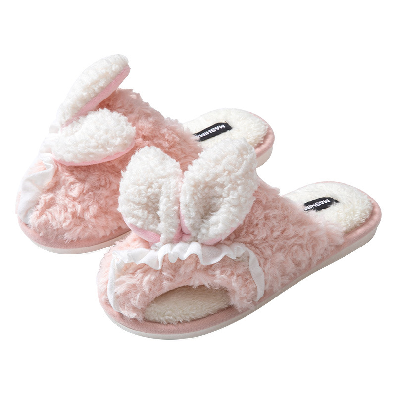 Indoor Students Warm-keeping Plush Winter Home Slippers