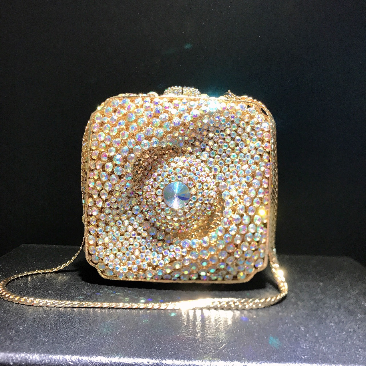 Title 1, New Diamond Evening Bag Rhinestone Hand-held Sm...