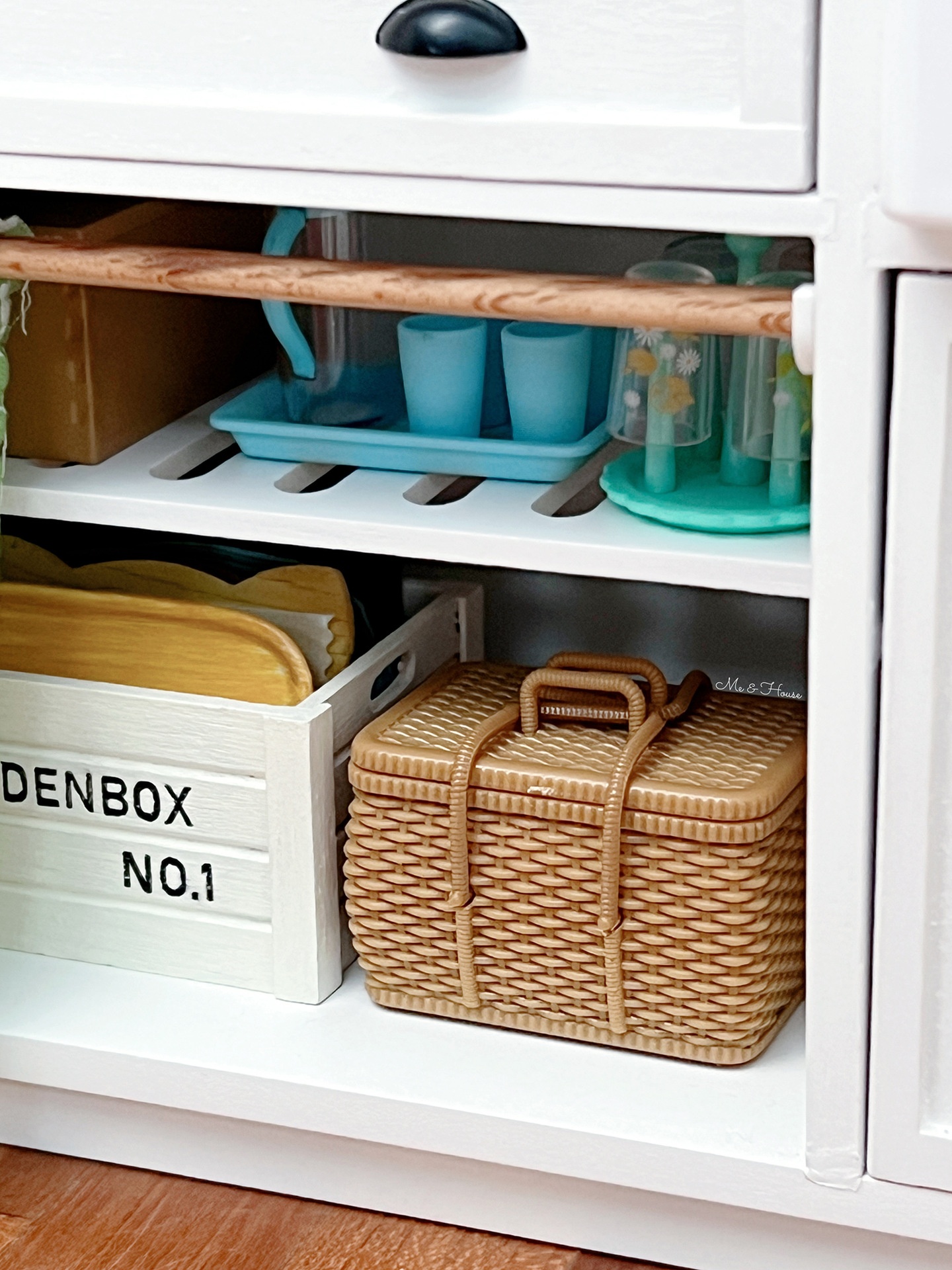 Woven Bamboo Basketpicnic Rattan Mini Model - Image 11