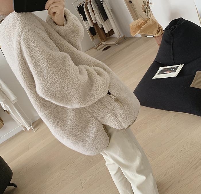 Title 7, Lamb Wool Coat For Women Winter New Loose Slimm...