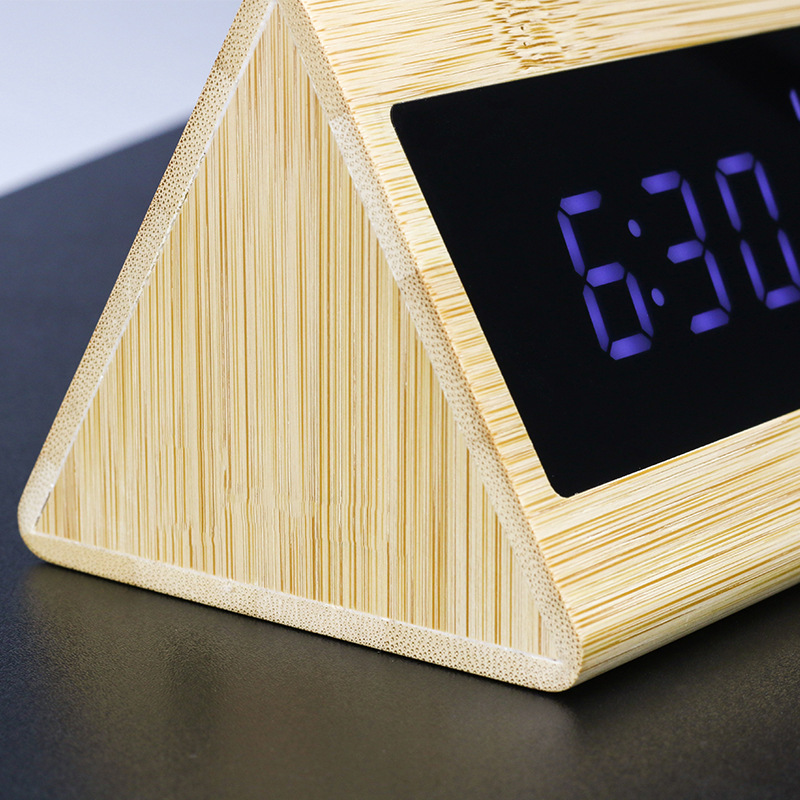 Title 2, Bamboo Products With Mirror Electronic Bedside ...