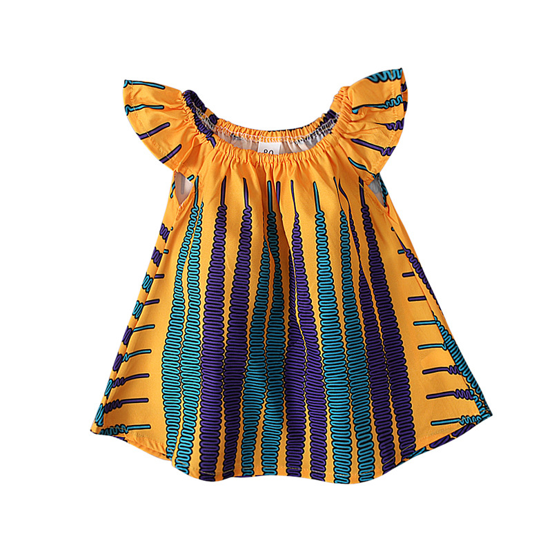 Title 4, Summer Girls African Bohemian Style Flounced Sl...