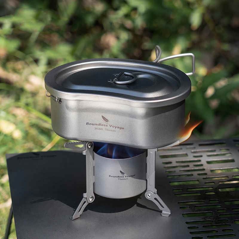 Title 6, Pure Titanium Outdoor Folding Alcohol Stove