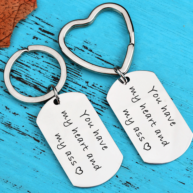 Title 2, Couple Holiday Gift Keychain Wholesale Custom L...