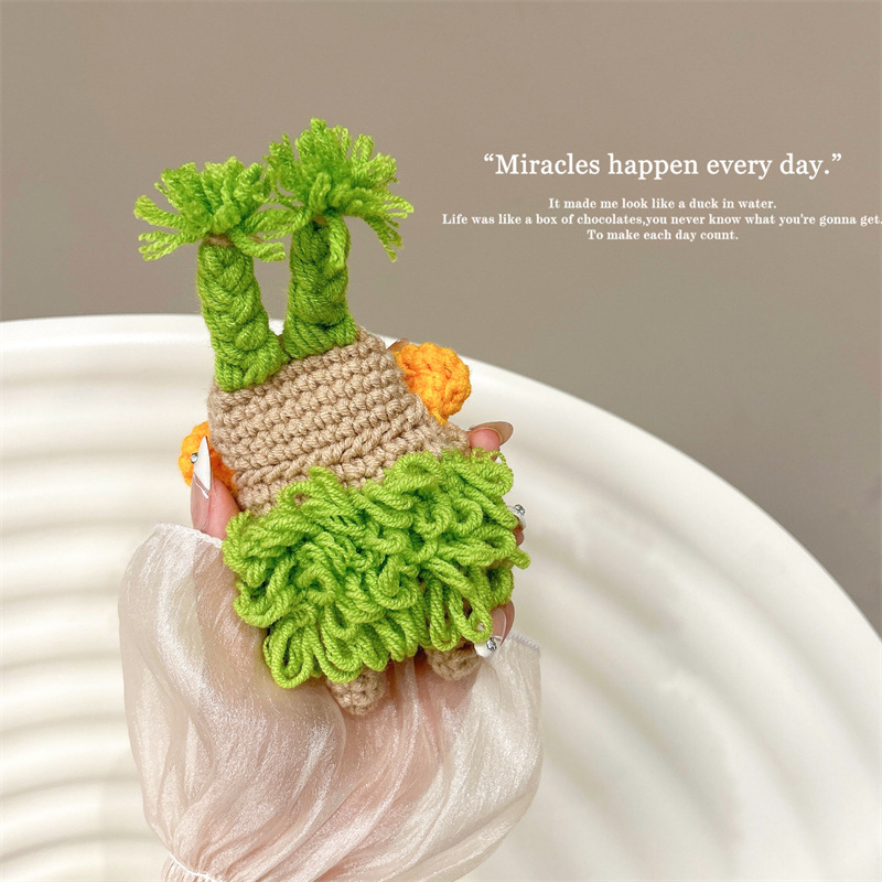 Funny Knitted Braid Headset Protective Cover