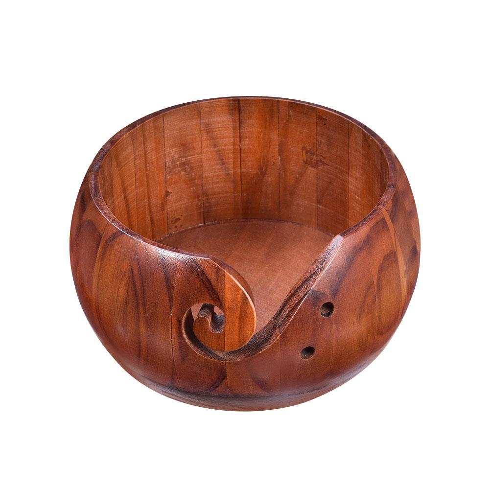 Title 4, Wooden Bowl Household Wool Storage Bowl