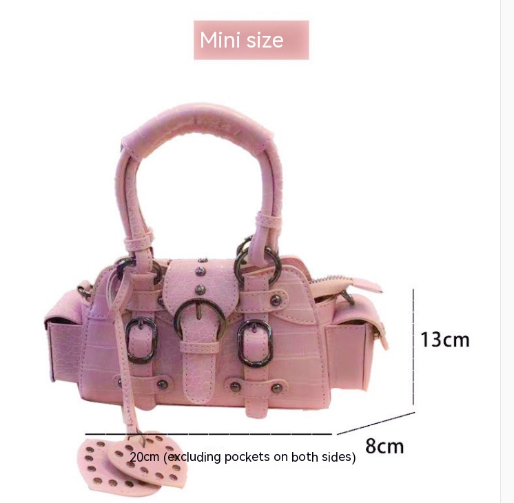 Square Rivet Hand-carrying Hand-carrying Crossbody Bag — foto 15
