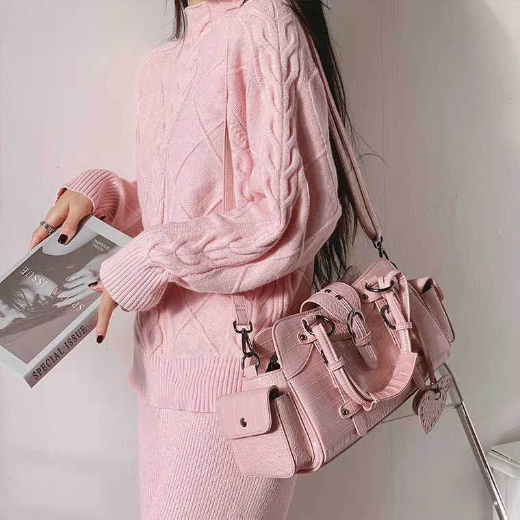 Square Rivet Hand-carrying Hand-carrying Crossbody Bag — foto 9