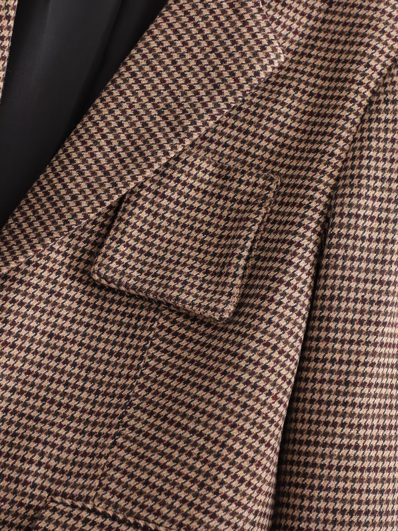 Title 9, Houndstooth Suit Jacket with Leather Ring and D...