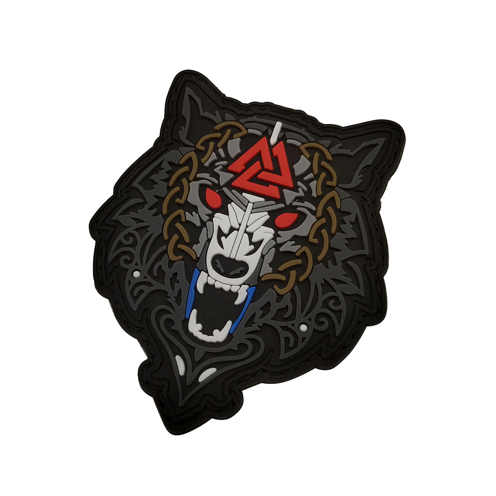 Viking Wolf Patch - Close Up 1