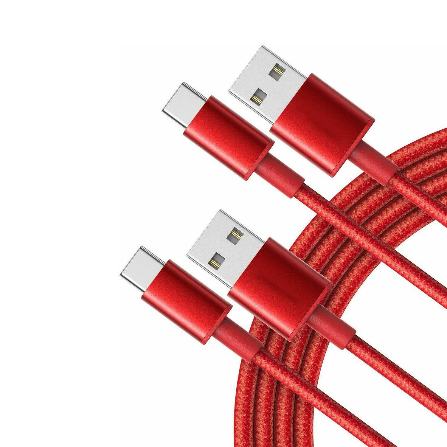 USB C Type-C Charger Cable Braided 3-Pack, US Shipping Only. USPS First Class Package, 2-Day Handling, 2-5 Day Shipping. 3-Pack Braided USB C Type-C Fast Charging Data SYNC Charger Cable Cord, Cable Length: 3FT / 6FT / 10FT. Fast Charge and High-speed Dat