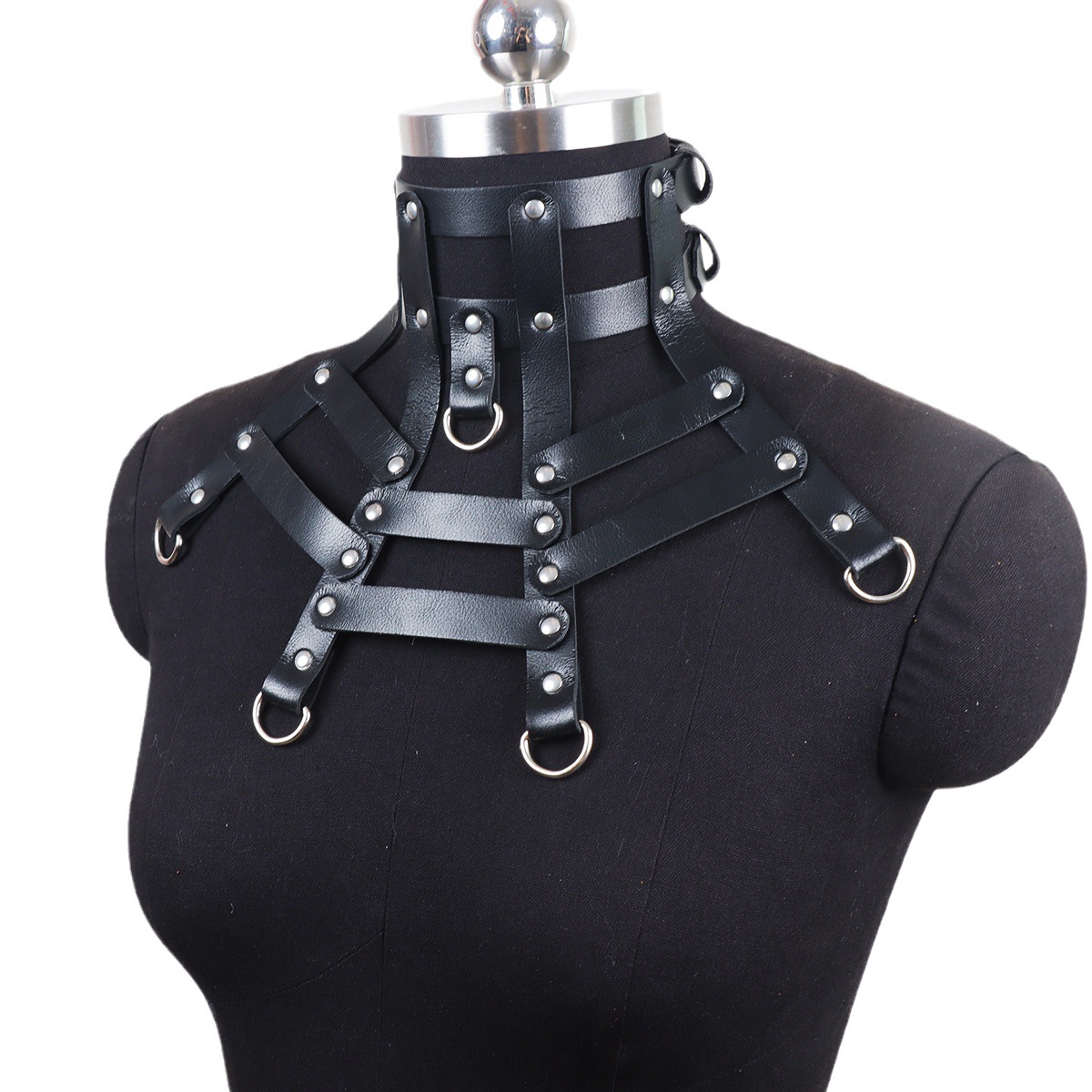 Title 3, New Halloween Spider Web Leather Rivet Collar