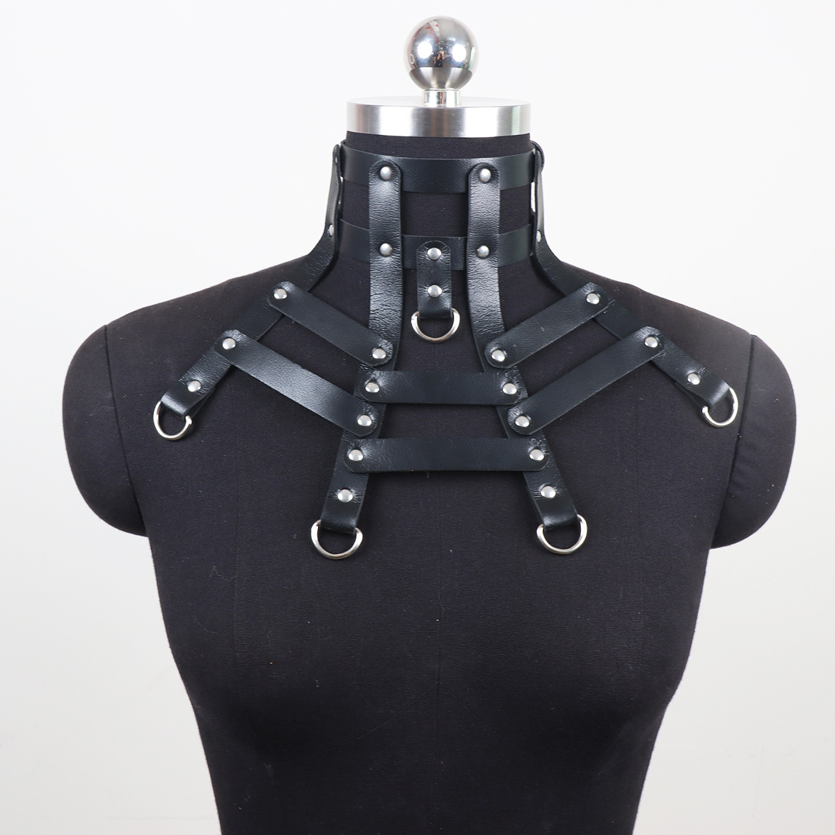 Title 5, New Halloween Spider Web Leather Rivet Collar