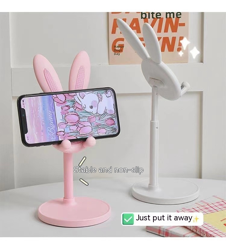 Cartoon Bunny Desktop Phone Tablet Adjustable Bracket - Image 3