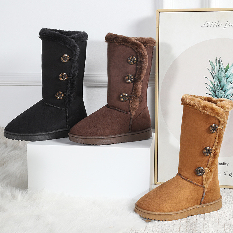 Title 1, Winter Plus Velvet Snow Boots Female Thermal No...