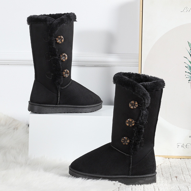 Title 2, Winter Plus Velvet Snow Boots Female Thermal No...