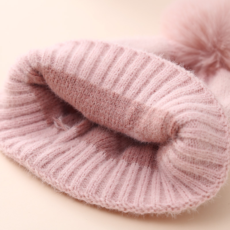 Baby Hat Double-layer Thickened Jacquard Heart — foto 12