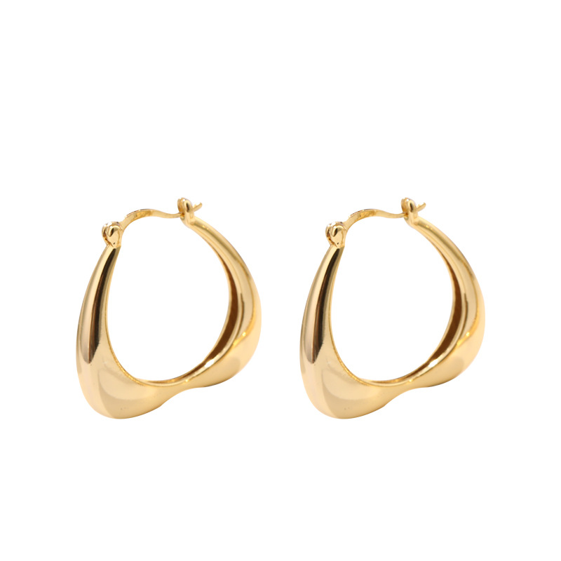 Women's Graceful And Fashionable Irregular Copper Earrings