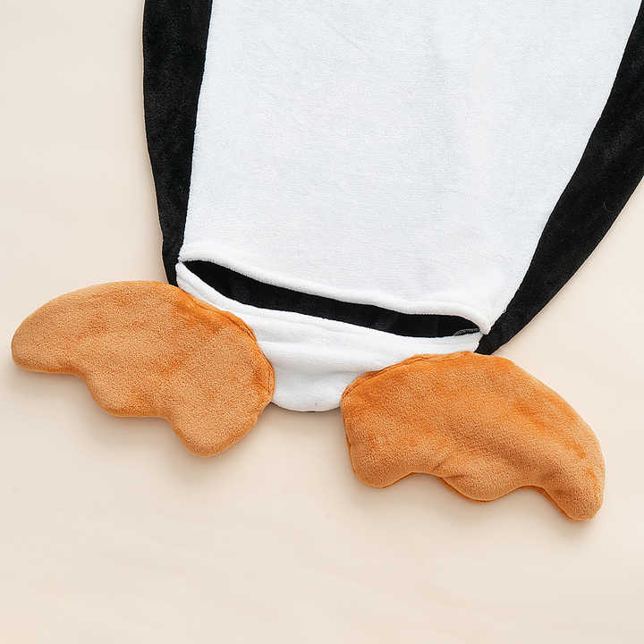1726806649244618752 - Penguin Blanket Super Soft Cozy Flannel Wearable Blanket Hooded Sleeping Bag