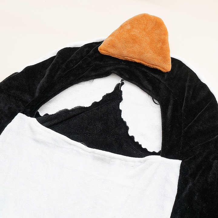 1726806649840209920 - Penguin Blanket Super Soft Cozy Flannel Wearable Blanket Hooded Sleeping Bag