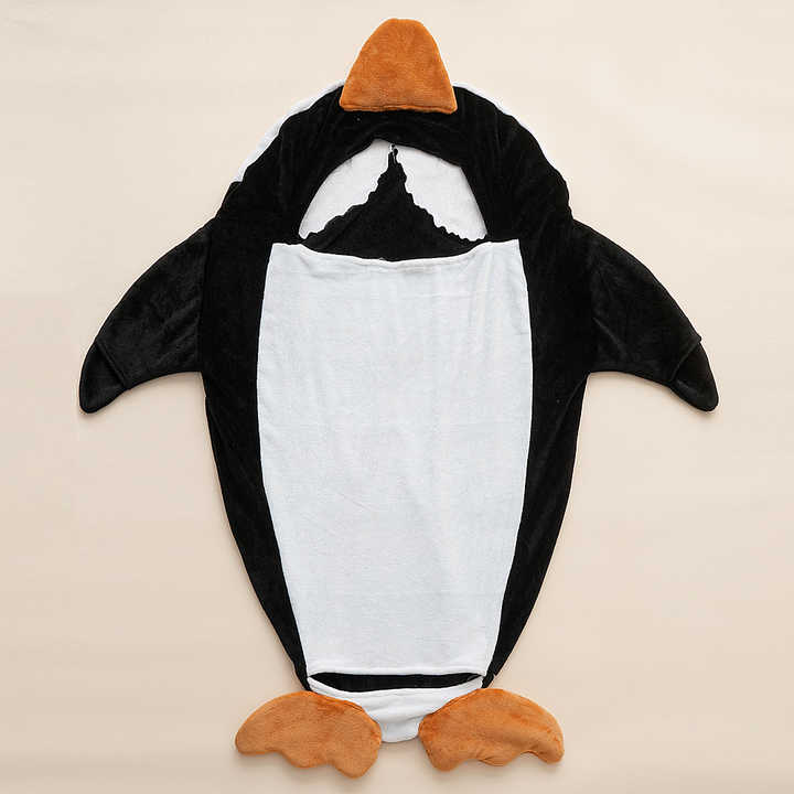 1726806650486132736 - Penguin Blanket Super Soft Cozy Flannel Wearable Blanket Hooded Sleeping Bag