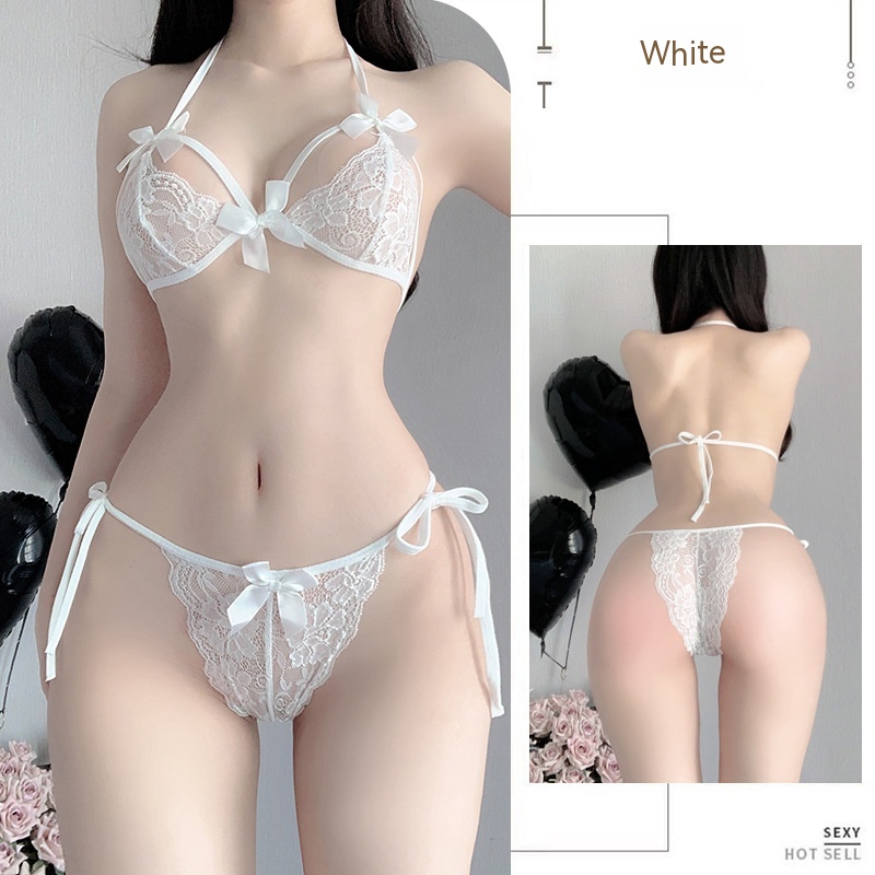 Title 4, Sexy Lingerie Sexy Lace Three-point Bra Panties...