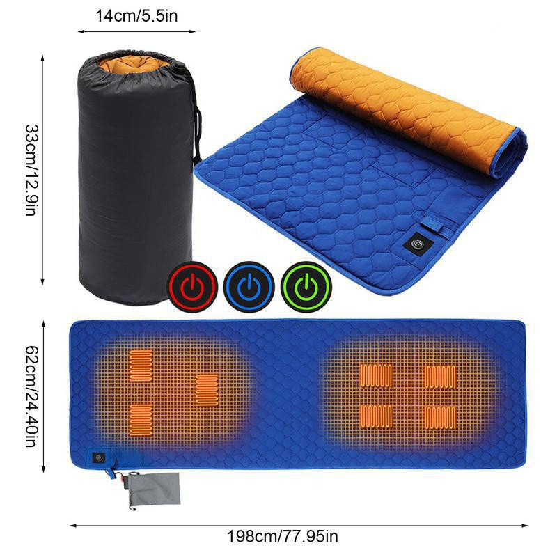 Title 1, Outdoor USB Heating Sleeping Mat Insulation Cam...