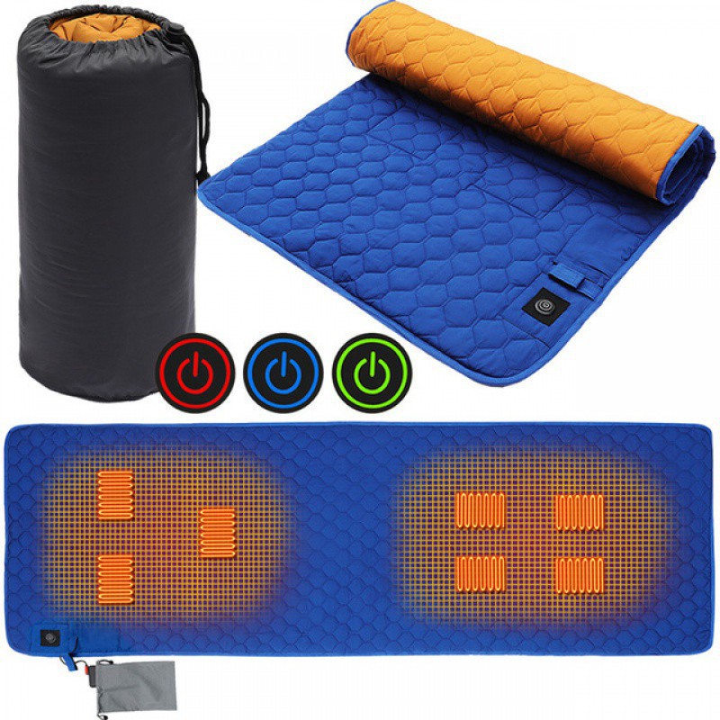 Title 4, Outdoor USB Heating Sleeping Mat for Camping, p...