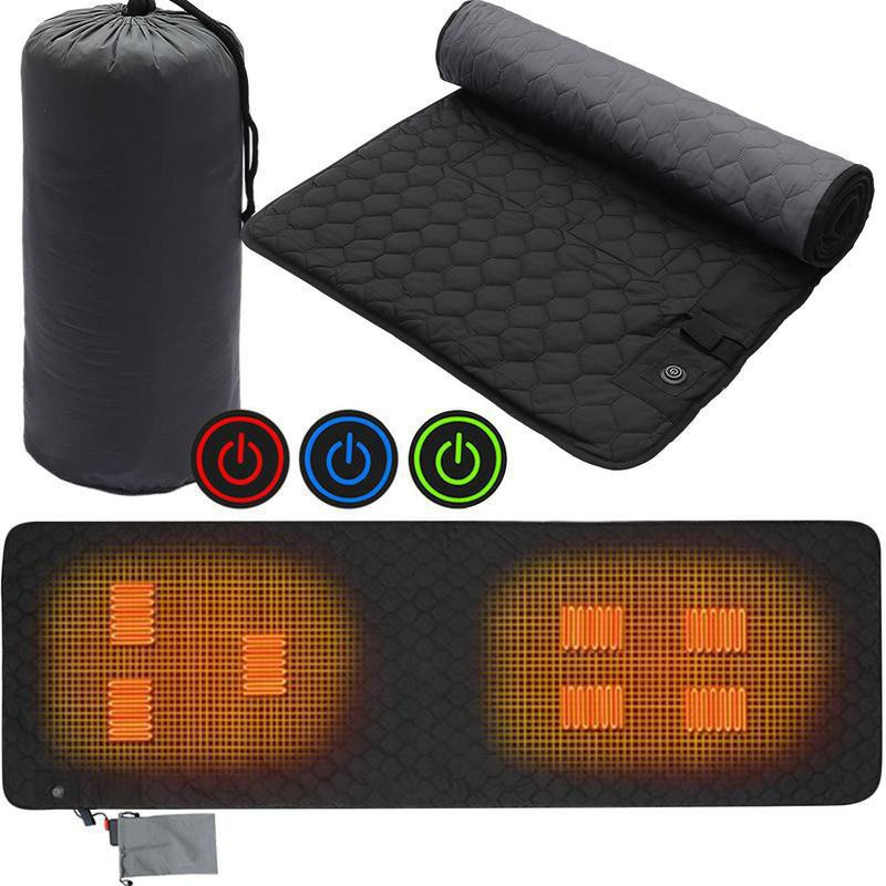 Title 5, Outdoor USB Heating Sleeping Mat for Camping, p...