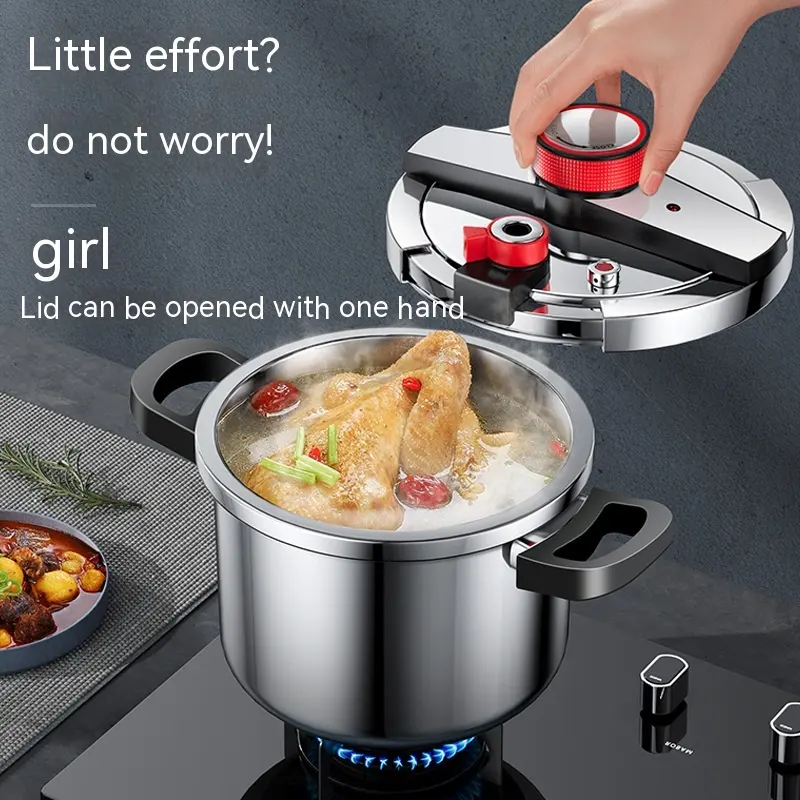 Stainless Steel Pressure Cooker 6L Household Thickened