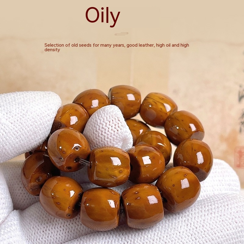 Men's Light Bead Solid Original Seed Bauhinia Tree Bodhi Bracelet