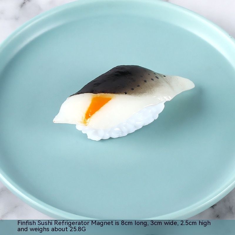 PVC Food Refrigerator Magnetic Paste Japanese Sushi Salmon
