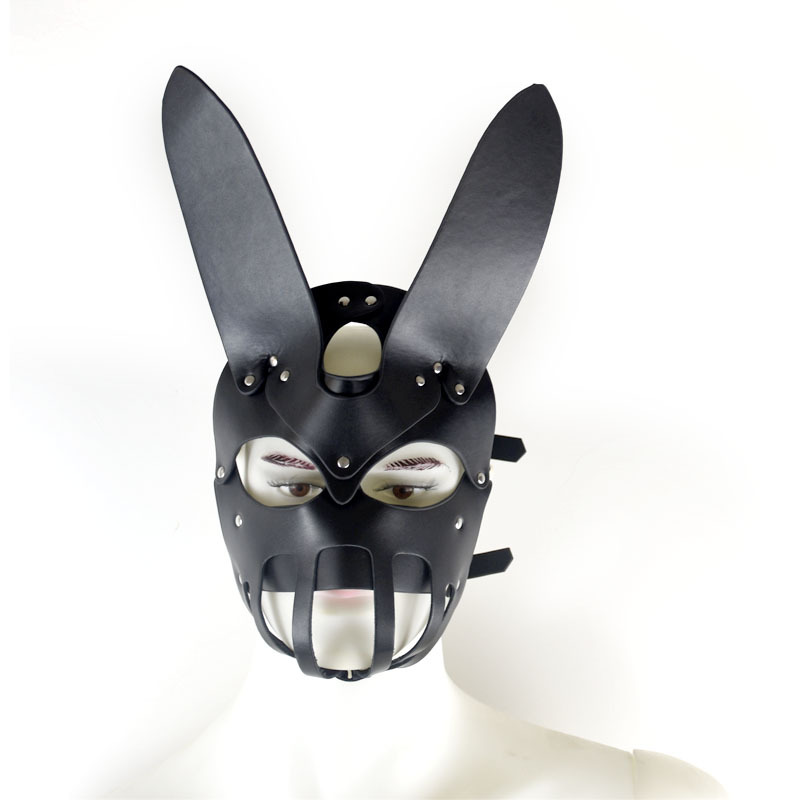 Title 5, Masque en cuir oreilles de lapin pour hommes et...